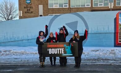 Mouvement de grève “le communautaire à boutte” avec Nancy Giroux et Melody Terter